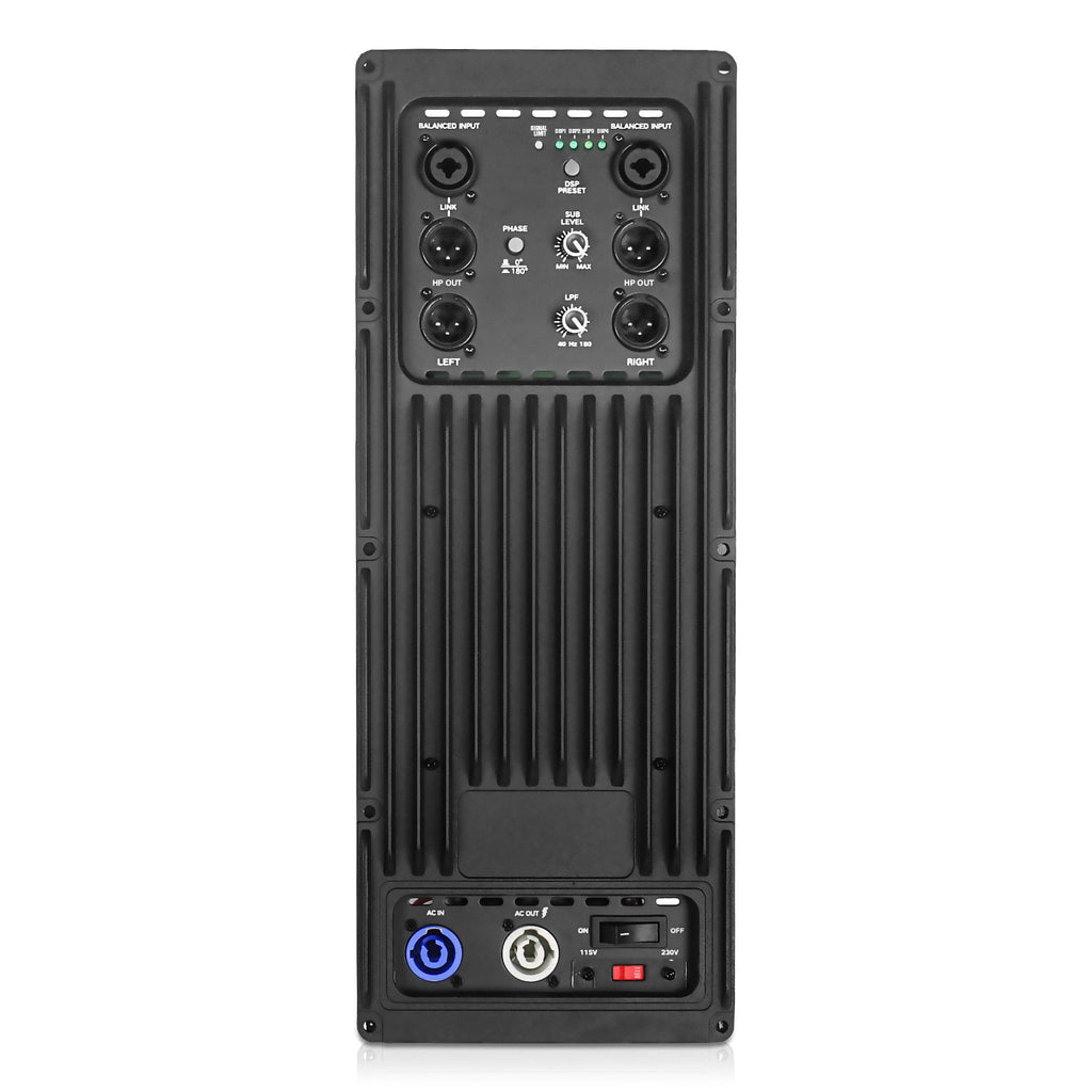 18” 1600W Powered Line Array Subwoofer with DSP, White N199092