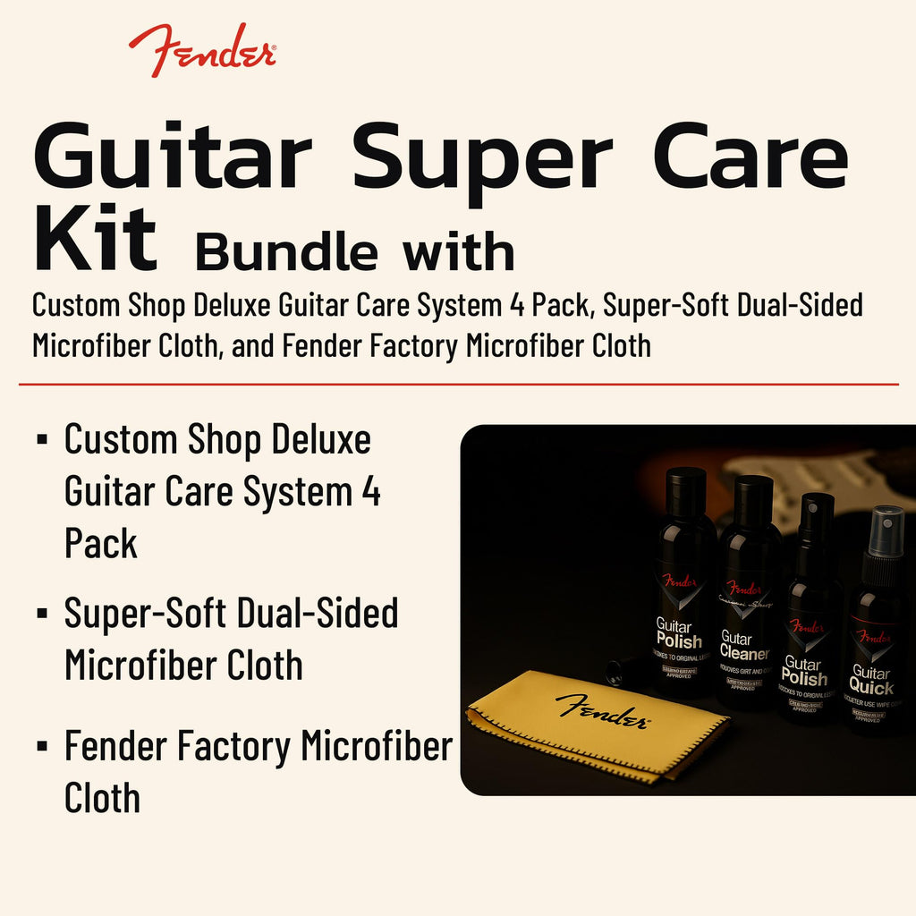 Guitar Care Kit with Microfiber Cloth T327