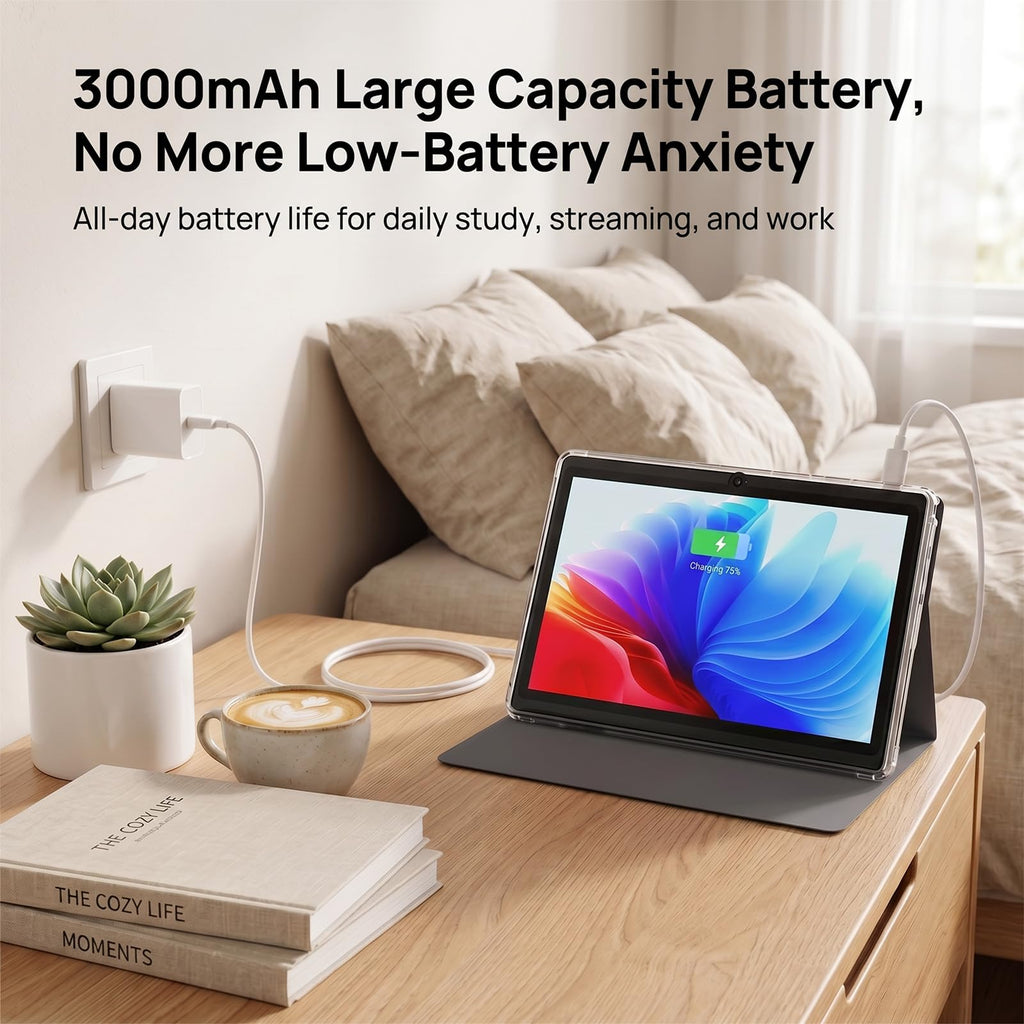 7 Inch Android Tablet with Protective Case, 8GB RAM 32GB ROM, Black T516325