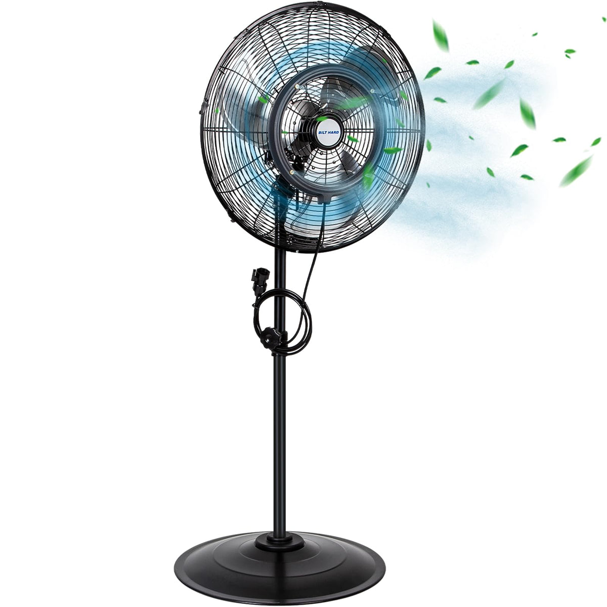 20" Outdoor Pedestal Misting Fan Y87779