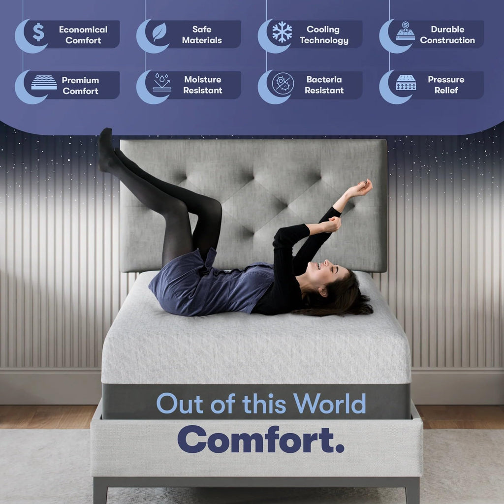 8 Inch Twin Gel Memory Foam Mattress Y796