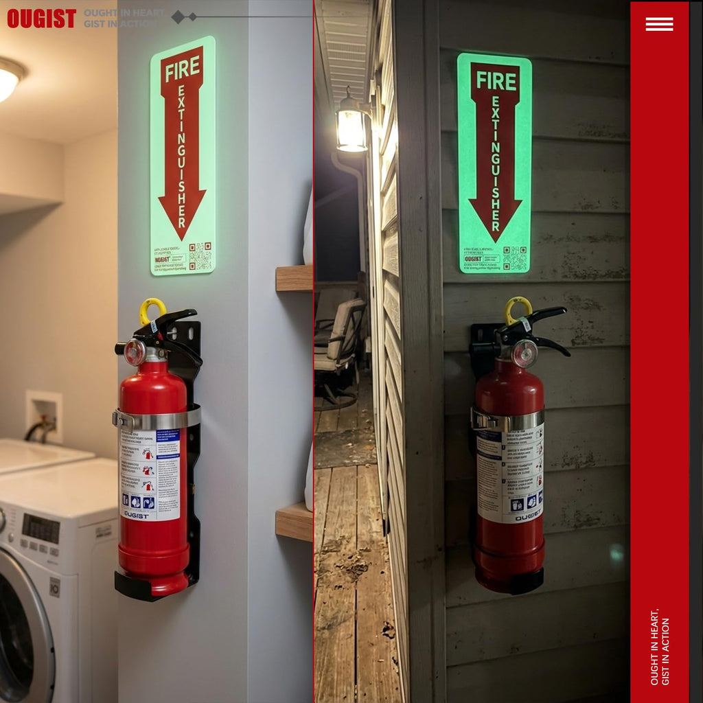 2.5 lb ABC Dry Chemical Fire Extinguisher with Wall Mount T78315
