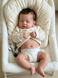 Realistic Silicone Full Body Girl Baby Doll with Hair L7105