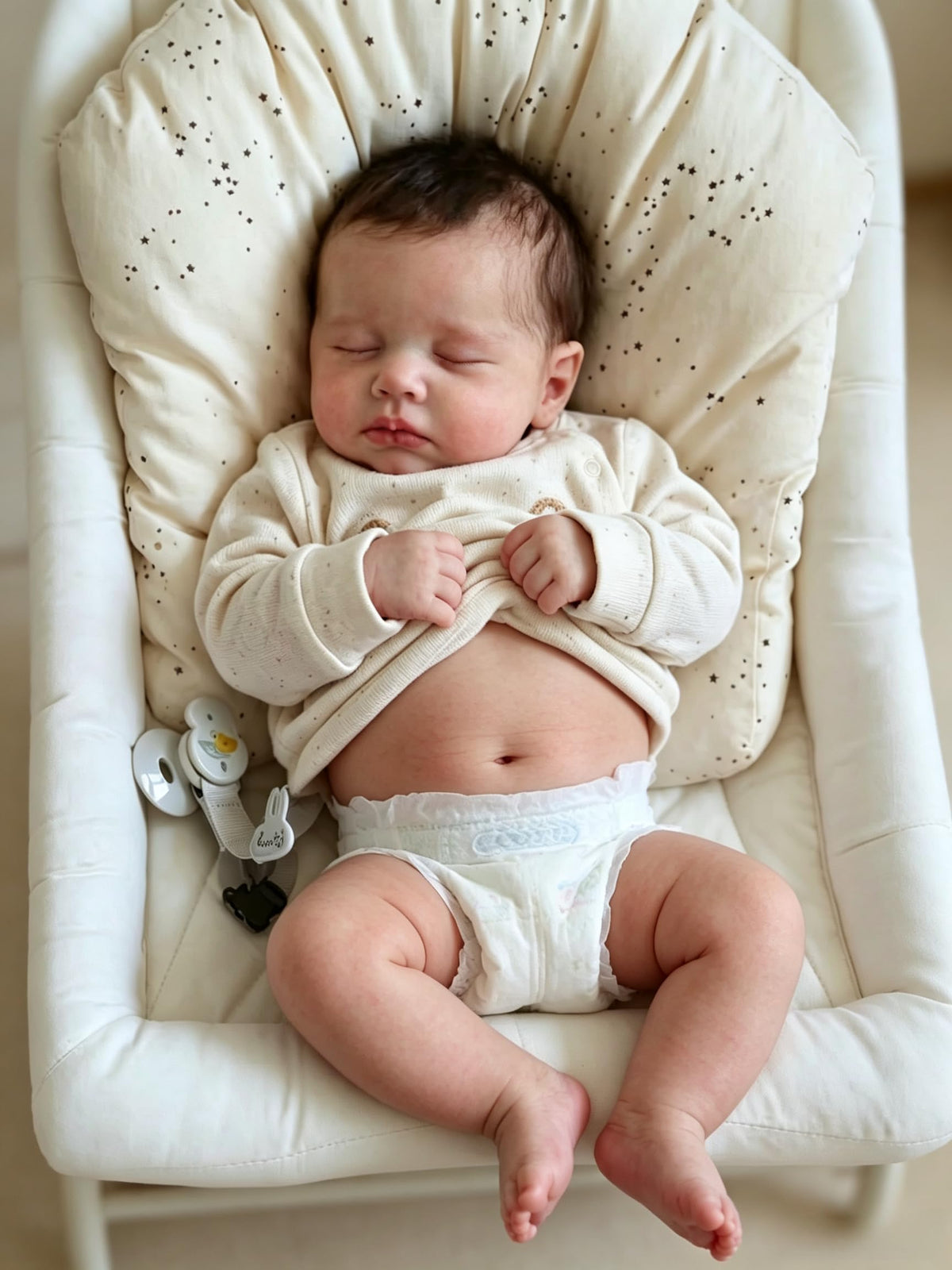 Realistic Silicone Full Body Girl Baby Doll with Hair L7105