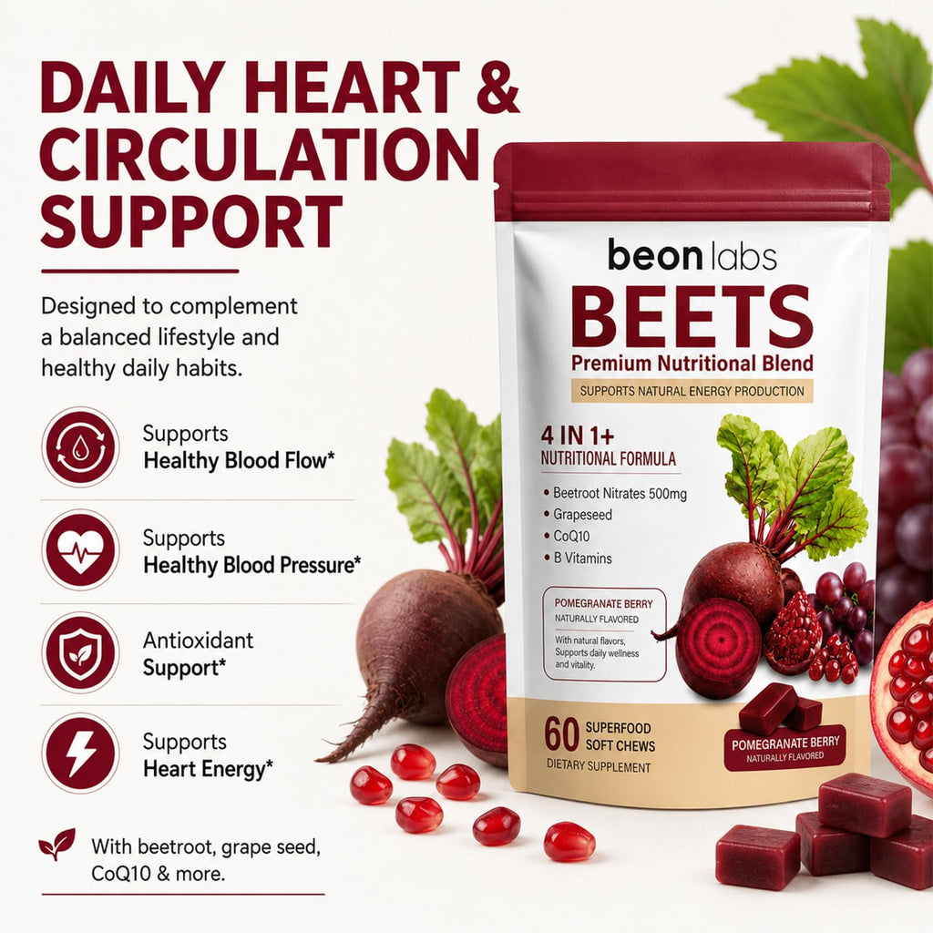 Beet Chews with L-CoQ10 & Grape Seed L642