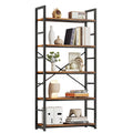 32 Inch 5-Tier Wood Metal Bookshelf O35624
