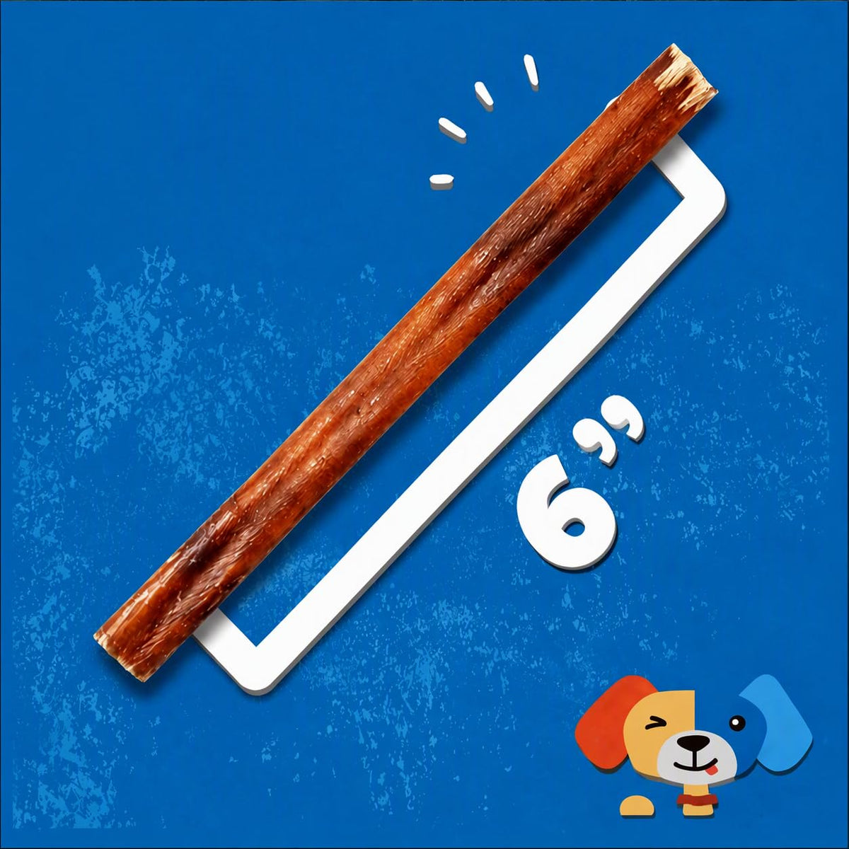6 Inch Bully Sticks for Dogs 25 Ct M204
