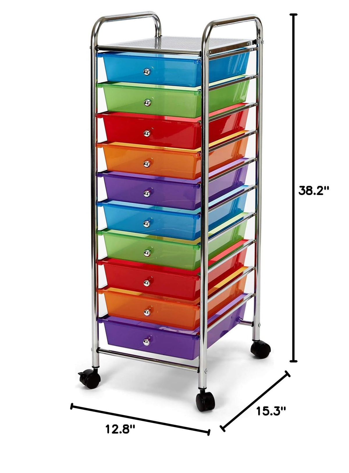 10 Drawer Rolling Storage Cart E2666