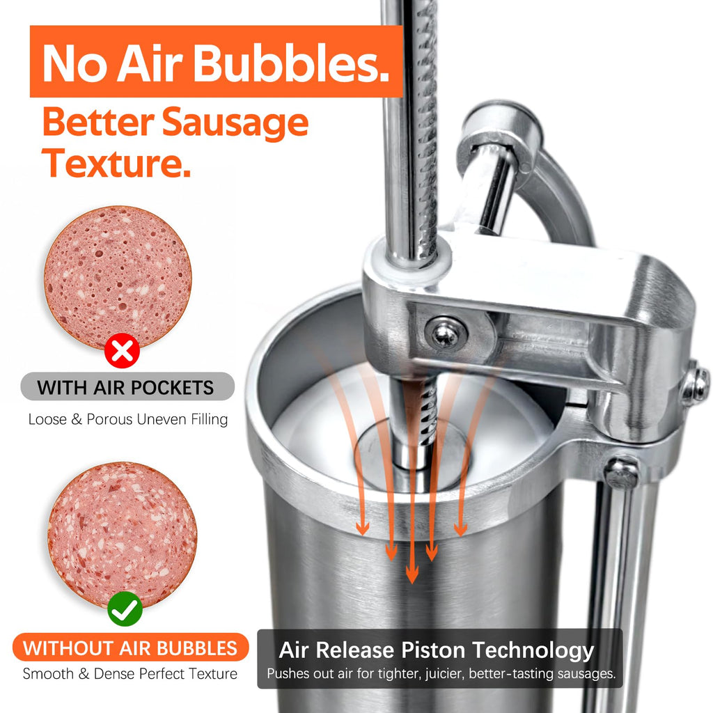 Stainless Steel Vertical Sausage Stuffer 2.5 LBS O467620