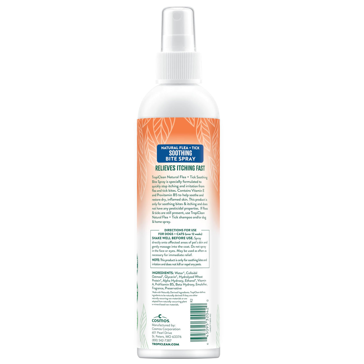 Flea and Tick Bite Relief Treatment Spray for Dogs & Cats, 8oz C5930