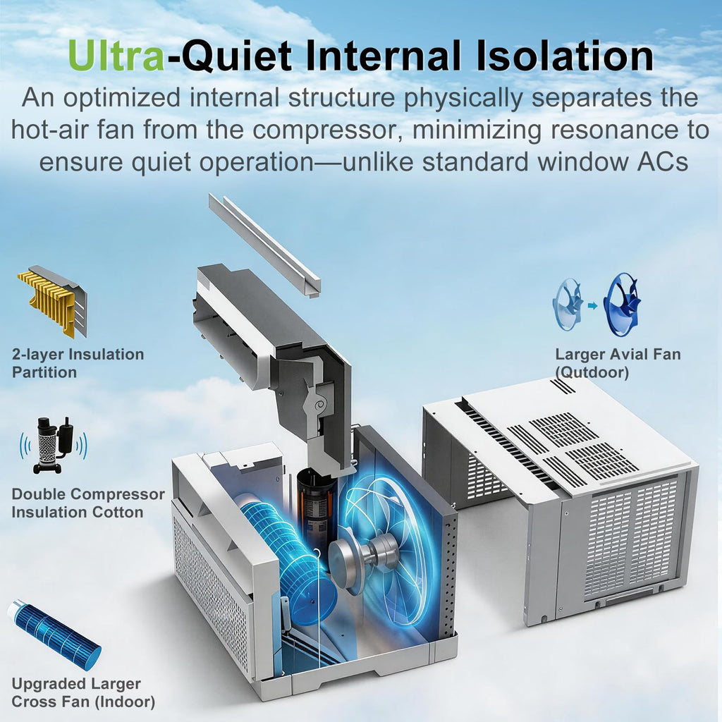WiFi Enabled 10,000 BTU Smart Inverter Window Air Conditioner L92555