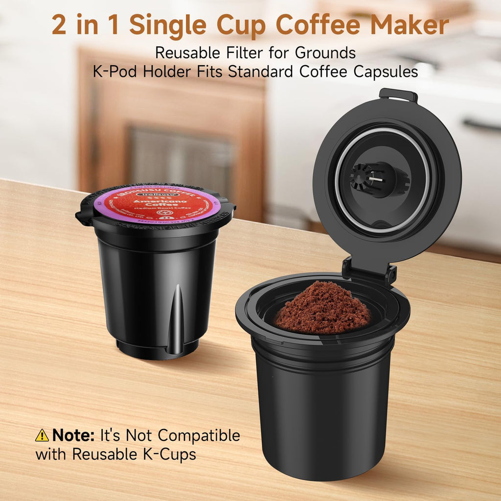 Single Serve Coffee Maker for K-Cup & Grounds C5333