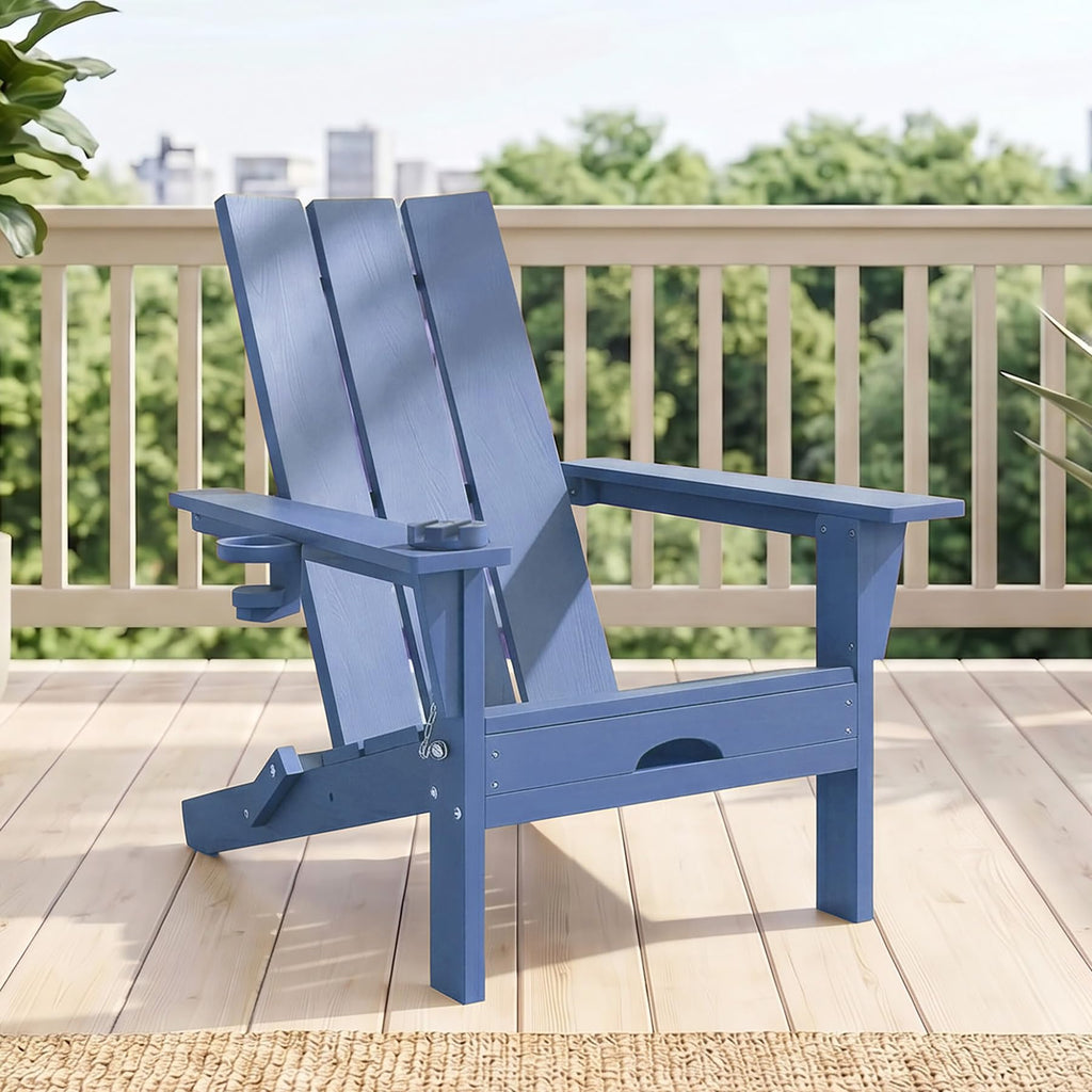 Folding Adirondack Chair with Cup Holder K751927