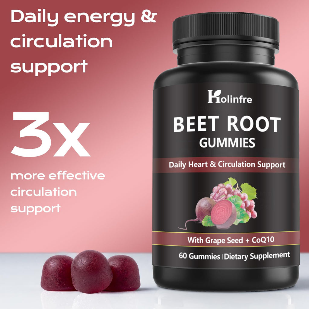 Beet Root Gummies with Grape Seed & CoQ10 N628