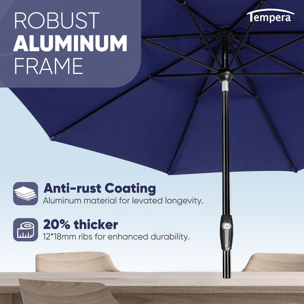 Patio Market Outdoor Table Umbrella with Auto Tilt and Crank G644570