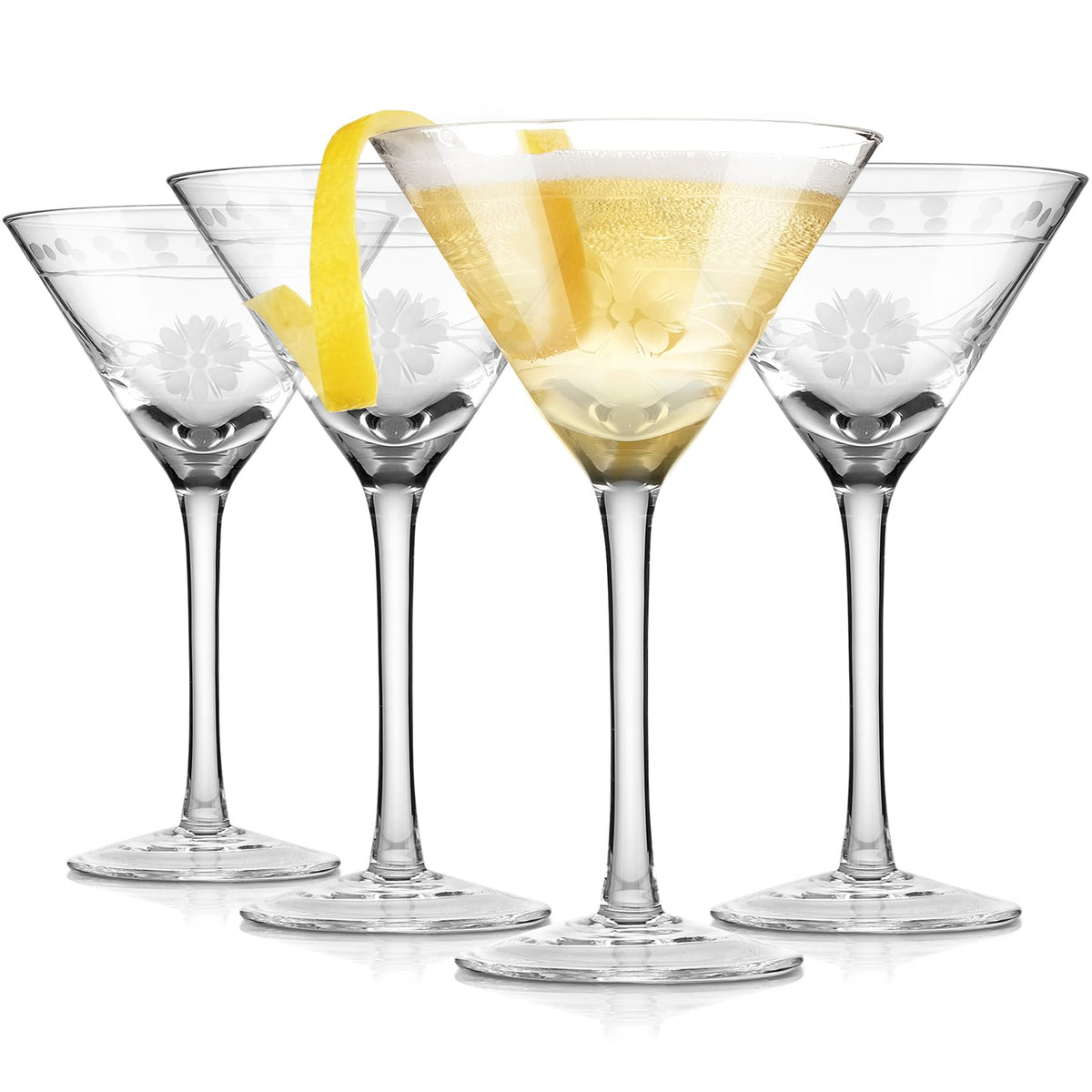 9.6 oz Martini Glasses Set of 4 D391651