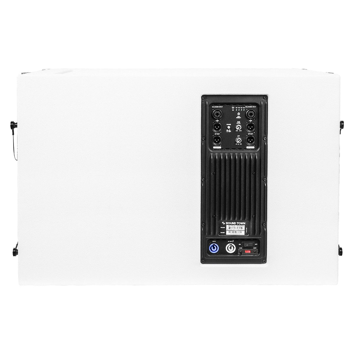 18” 1600W Powered Line Array Subwoofer with DSP, White N199092