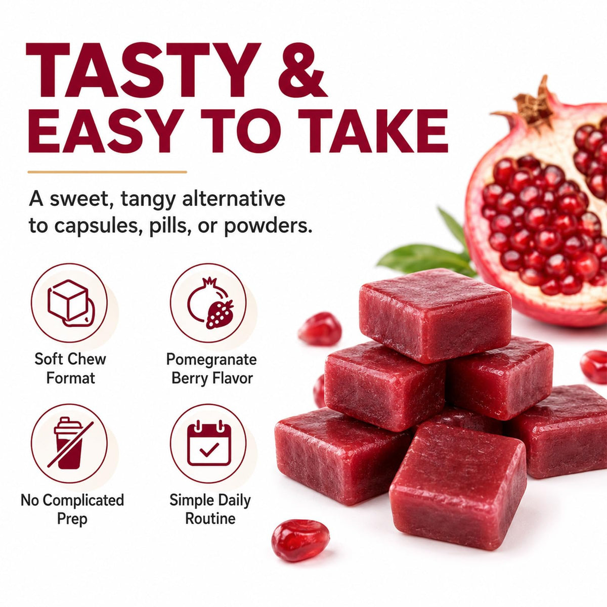 Beet Chews with L-CoQ10 & Grape Seed L642