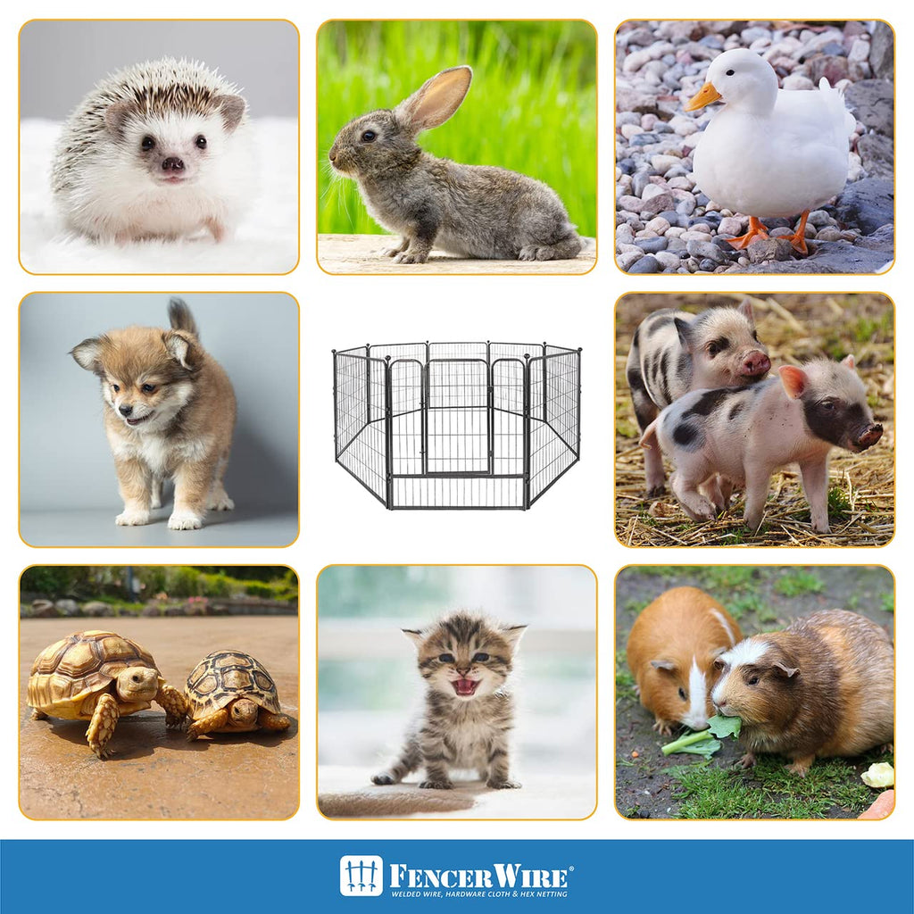 Foldable Metal Pet Playpen with Gate P87216