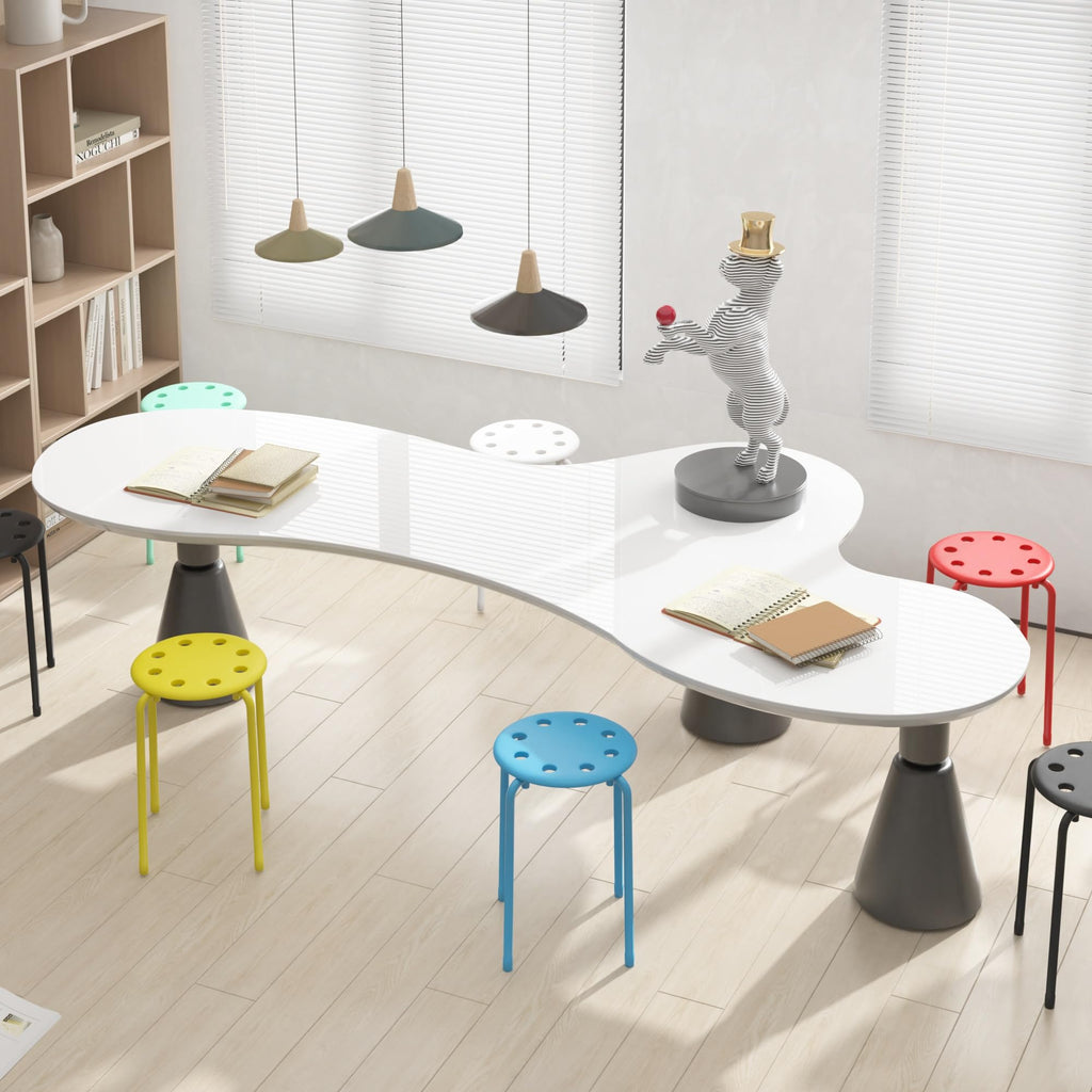 6 Piece Stacking Stools 17.7 Inch Colorful J321