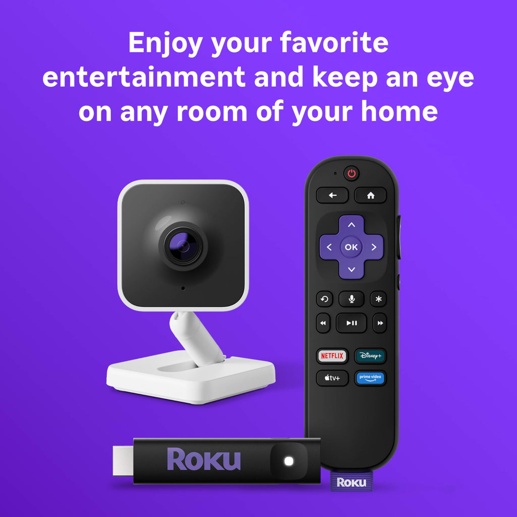 HD Streaming Device with Voice Remote & 1080p HD Security Camera with Night Vision Y8497
