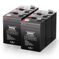 6V 4.5Ah Rechargeable SLA AGM Battery, 6 Pack Z837641