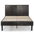 Faux Leather Upholstered Platform Bed Frame California King H967244