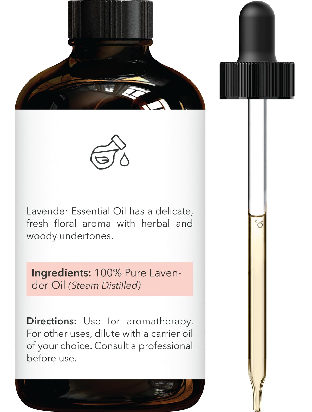 Lavender & Tea Tree Essential Oils 4 Fl Oz Pack of 2 Y5991