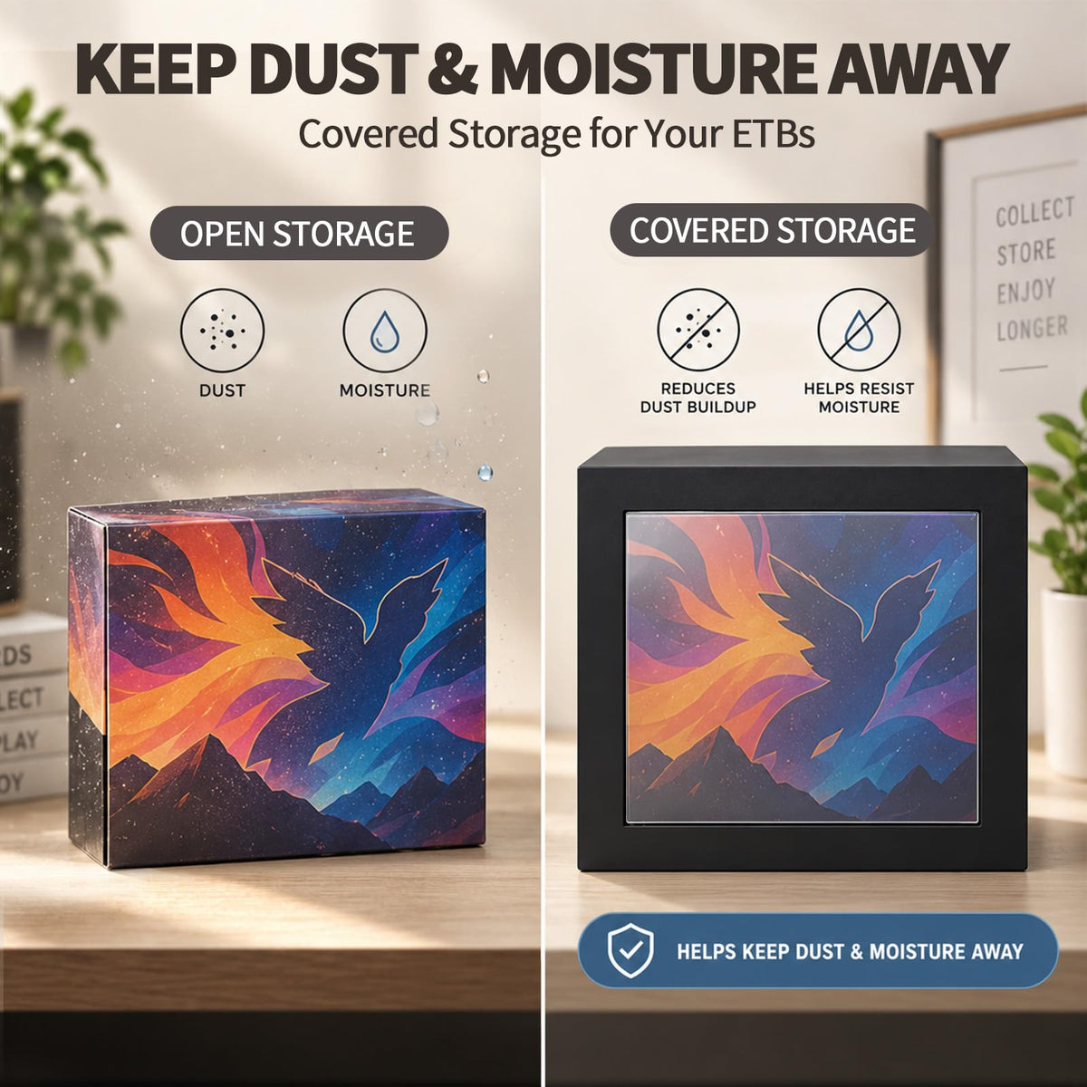 Black Cardboard Magnetic Display Box 4 Pack A125