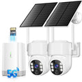 Wireless Outdoor Security Cameras 4MP Solar Powered 360°PTZ A69389