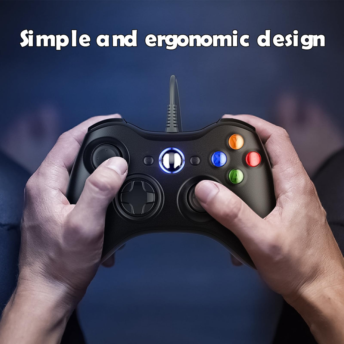 10ft Wired Controller with Upgraded Joystick, Double Shock, 2.5mm Audio Jack - 2 Pack B3359