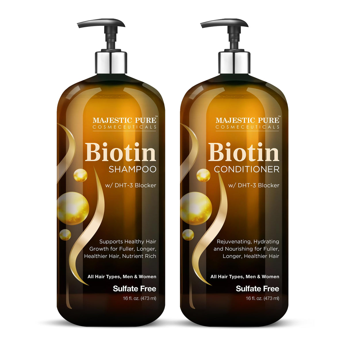 Biotin Shampoo and Conditioner Set 2x16 Fl oz C2023