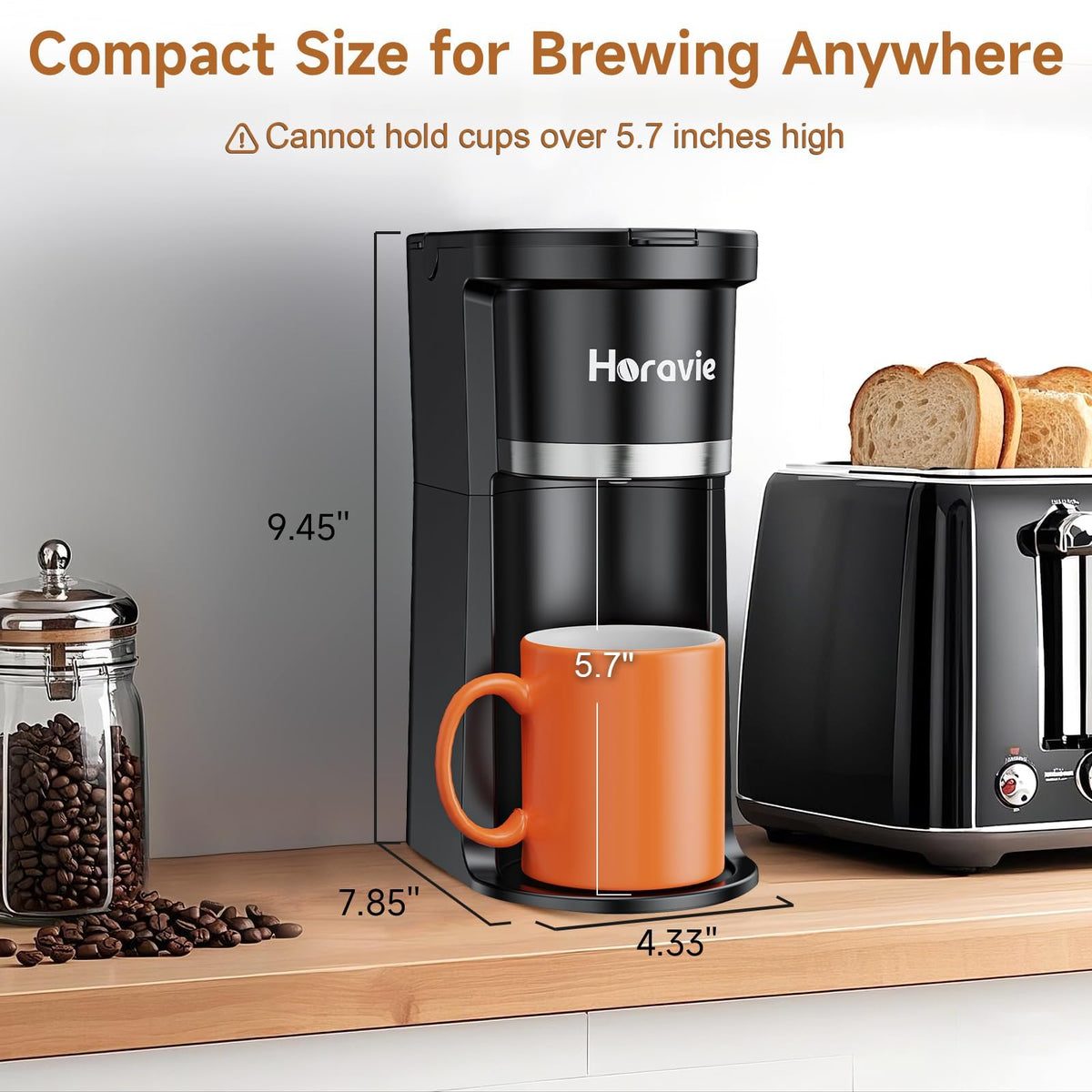 Single Serve Coffee Maker for K-Cup & Grounds C5333