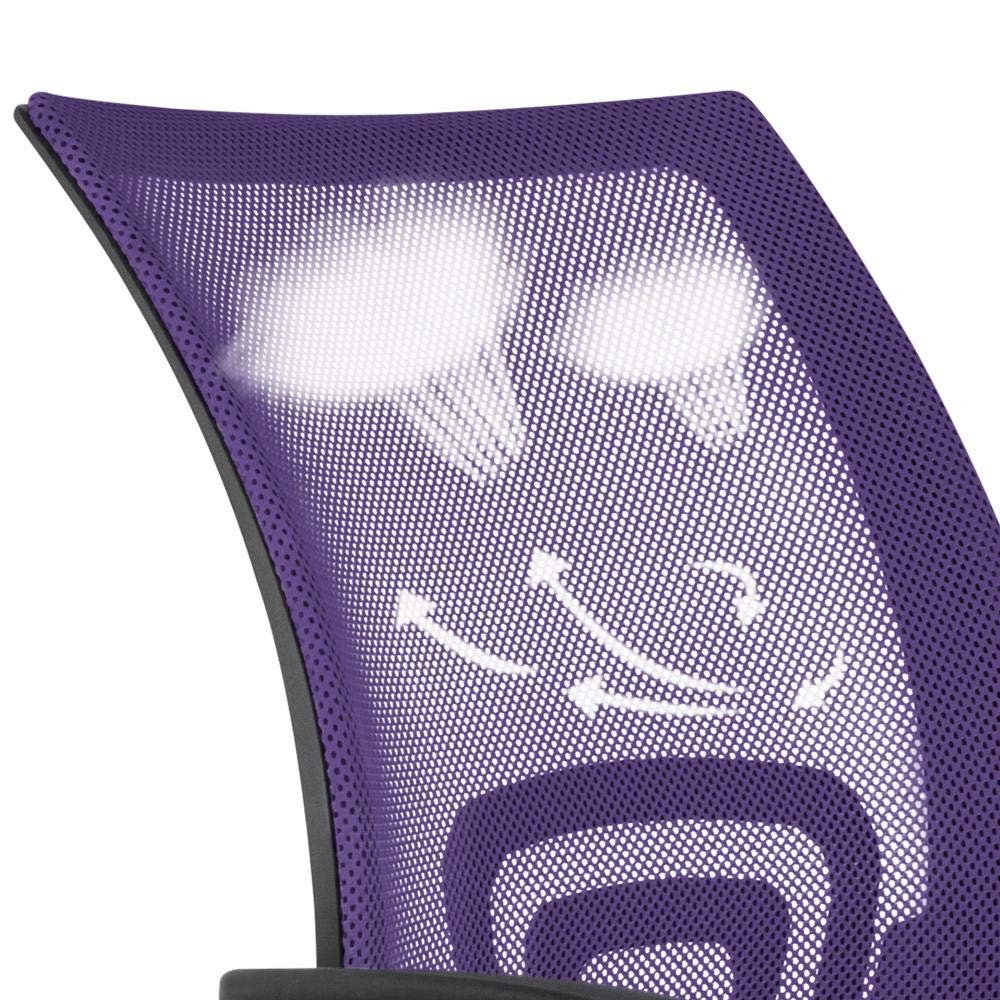 Purple Adjustable Swivel Mesh Office Chair Y39661