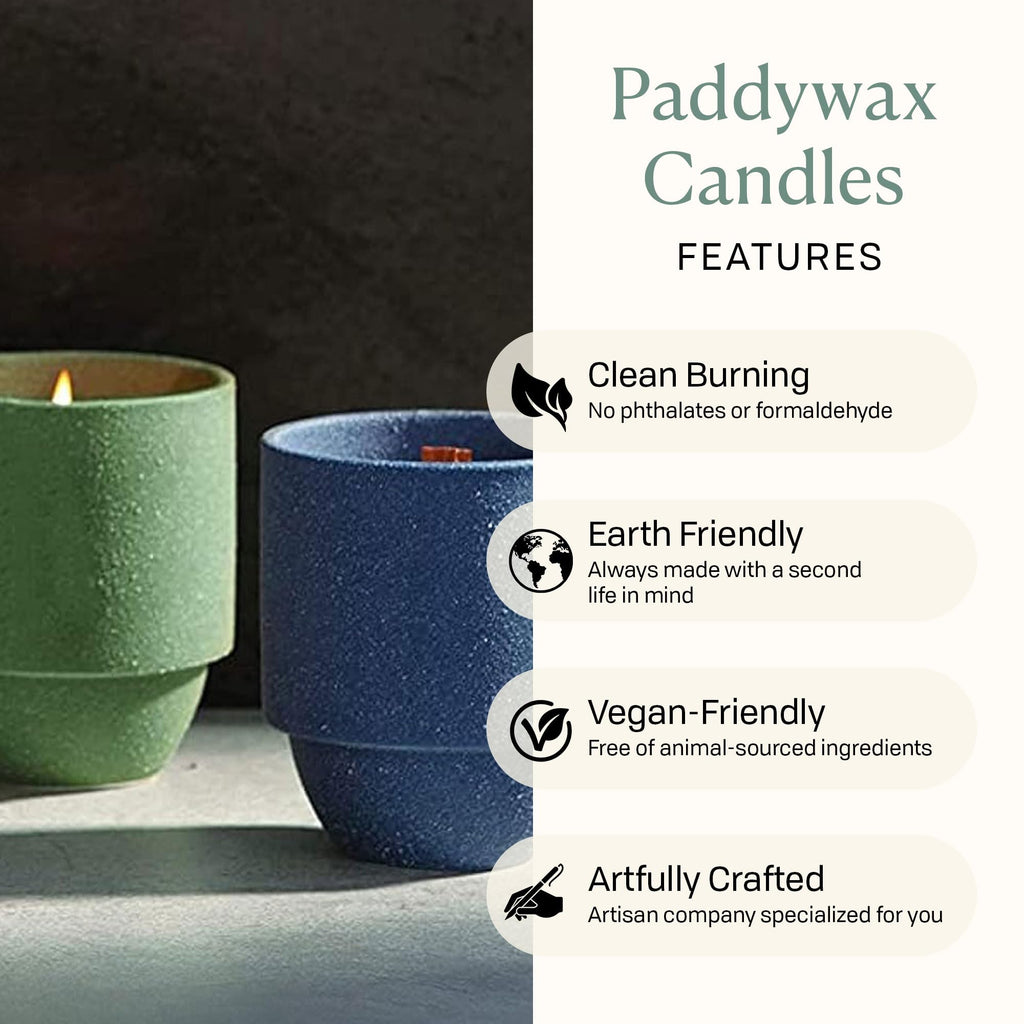 Scented Soy Candle in Reusable Ceramic Jar with Wood Wick, 11 oz U418224