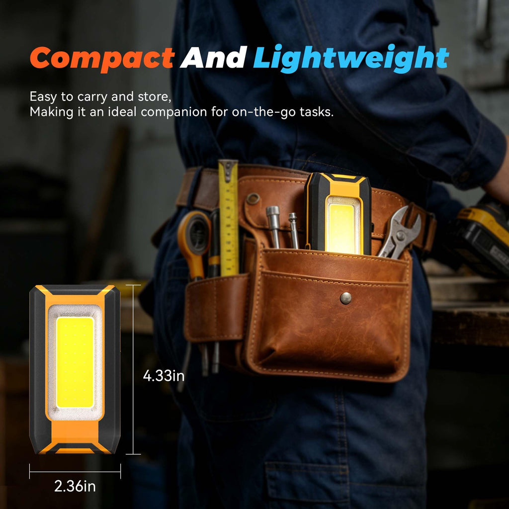 2-Pack LED Rechargeable Magnetic Work Light 1500 Lumens O1630