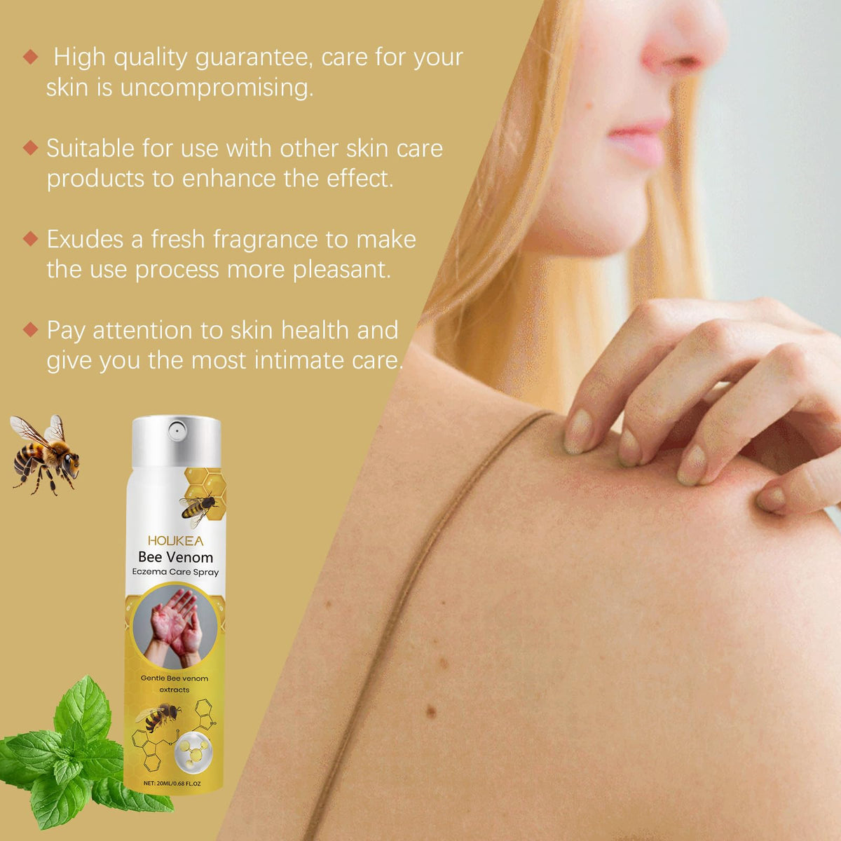 Bee Venom Skin Care Spray with Peppermint Extract and Glycerin O874