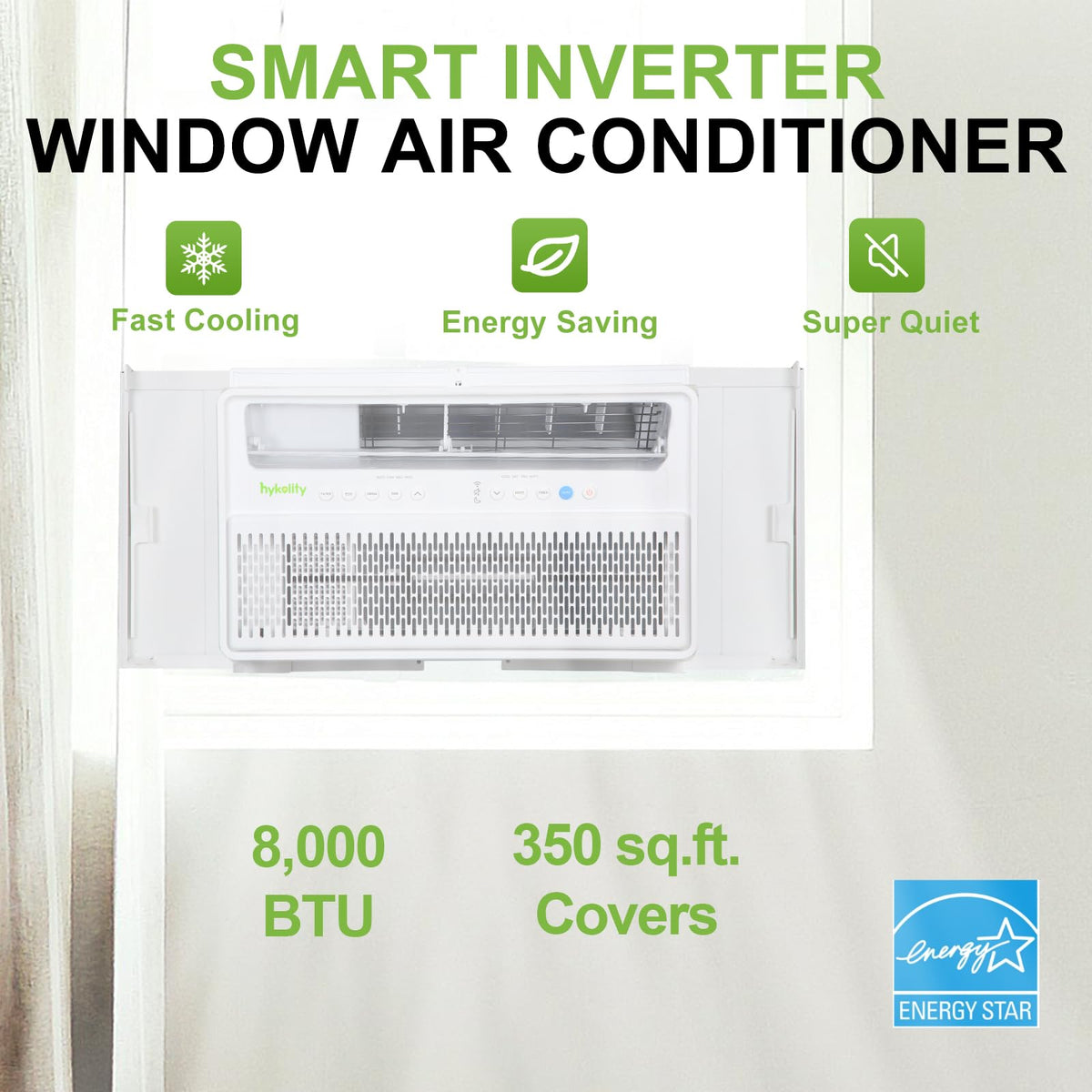 WiFi Enabled 10,000 BTU Smart Inverter Window Air Conditioner L92555