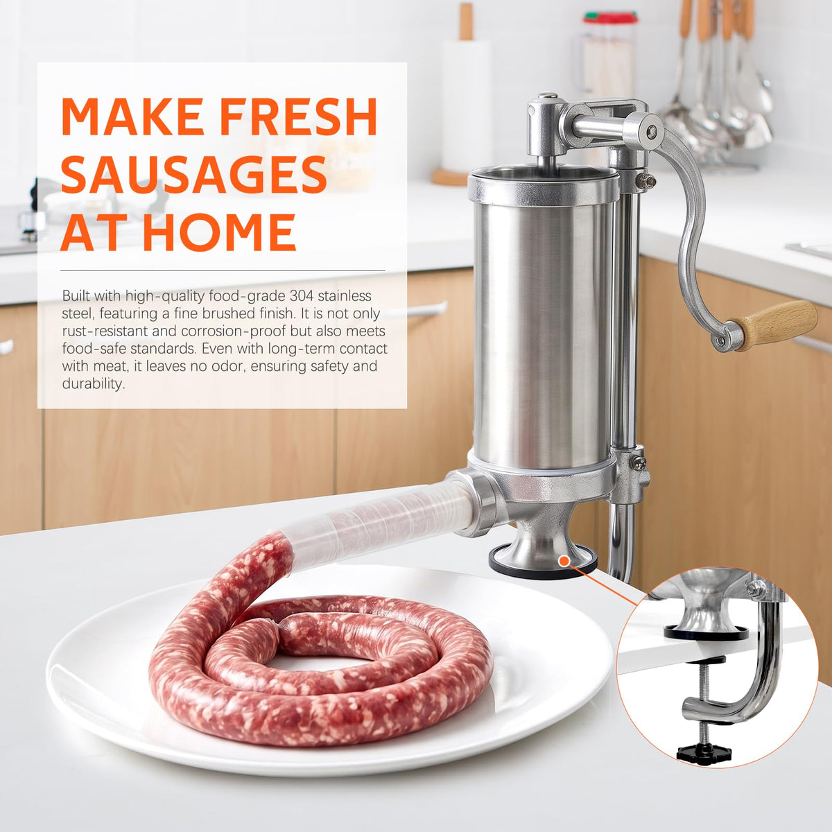 Stainless Steel Vertical Sausage Stuffer 2.5 LBS O467620