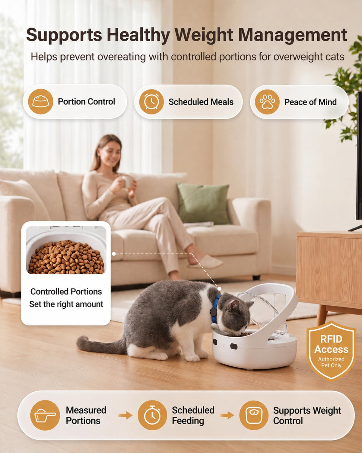 RFID Cat Feeder J857