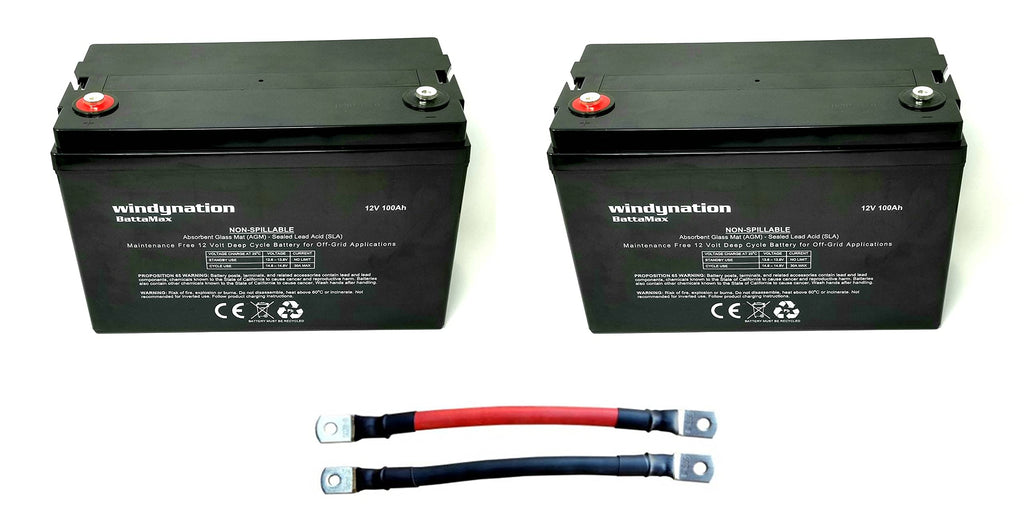 300 Watt Monocrystalline Solar Panel Kit with 1500W Power Inverter and 200ah AGM Battery T34133