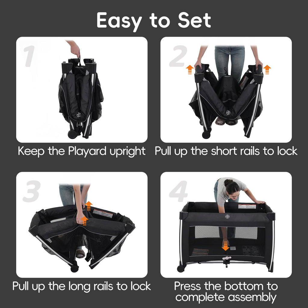4 in 1 Baby Playards with Bassinet K920833