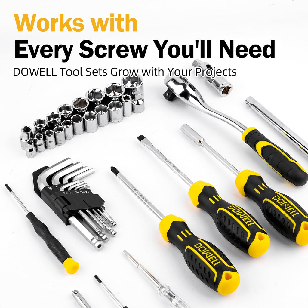 299-Piece Professional Hand Tool Set with Sockets, Pliers, Hex Keys, Screwdrivers T779