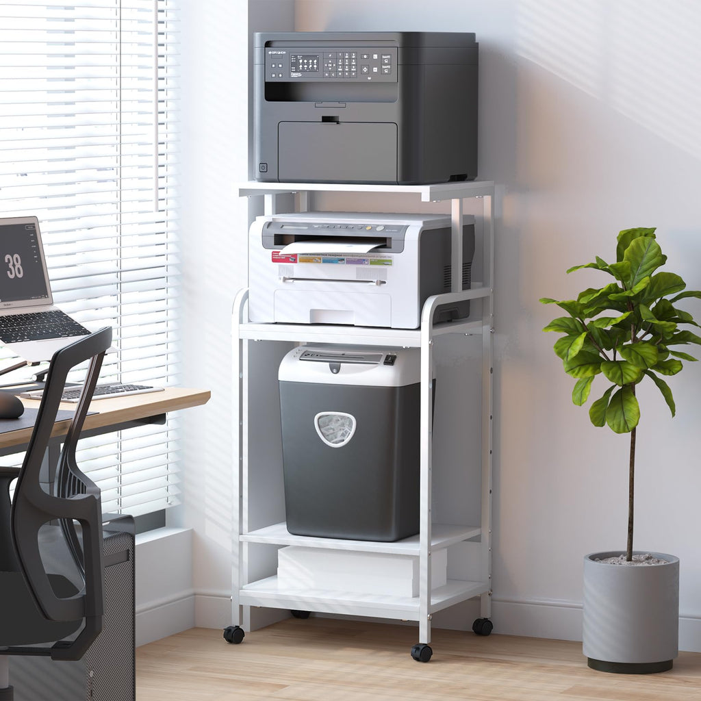 4-Tier Printer Stand with Storage Shelf Z16345