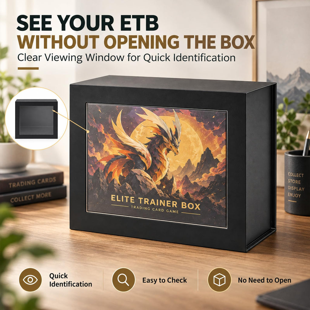 Black Cardboard Magnetic Display Box 4 Pack A125
