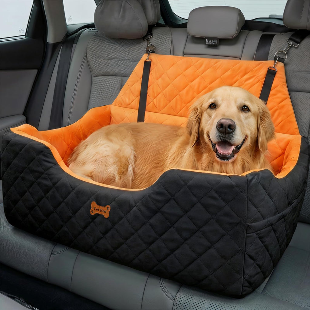 Dog Car Seat up to 55 lbs Black D195