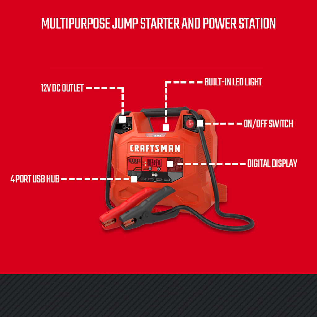 Car Battery Jump Starter and Portable Power Station U21683