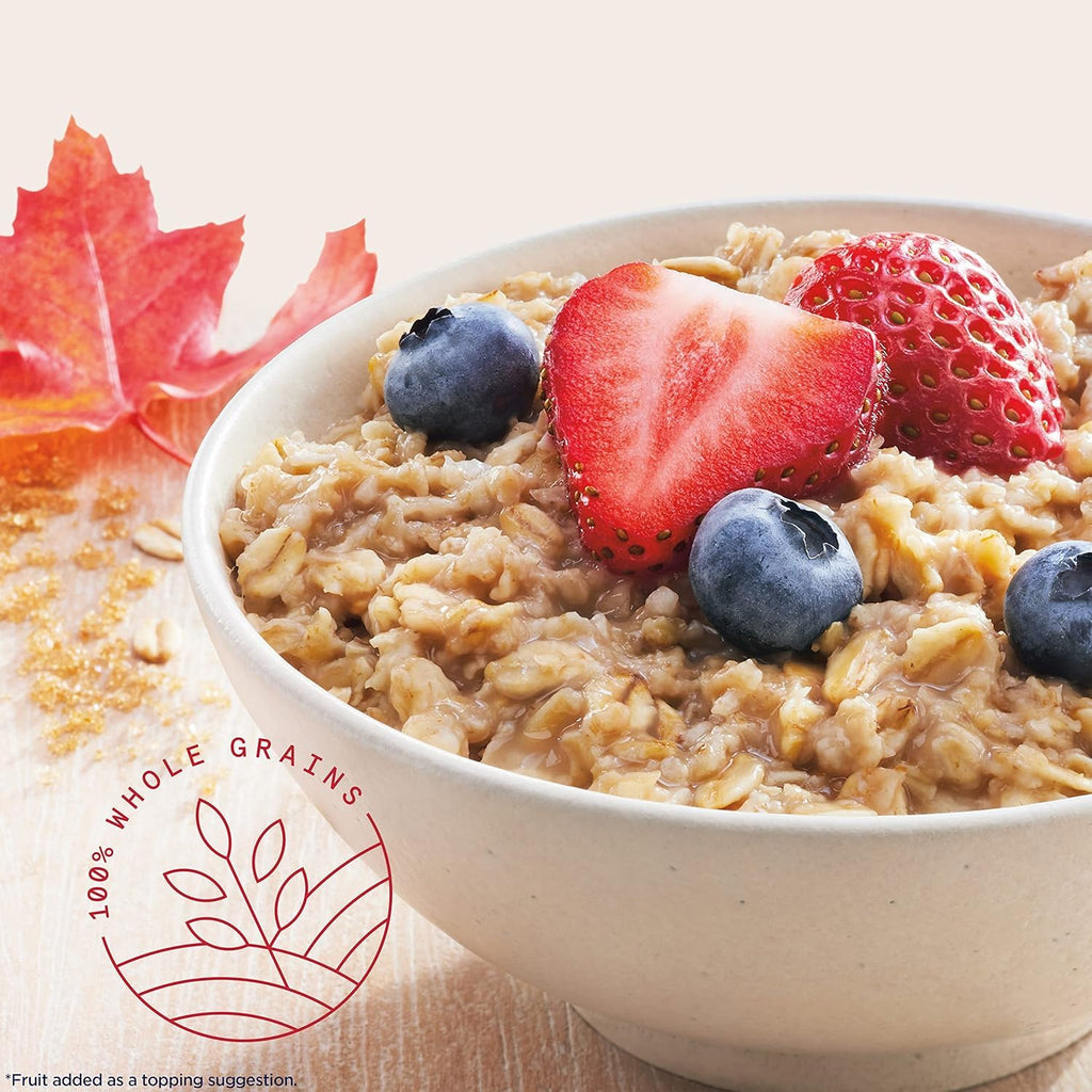 Instant Oatmeal, Maple Brown Sugar, 12g Protein, 2.11 oz Packets, 6 Pack O6123