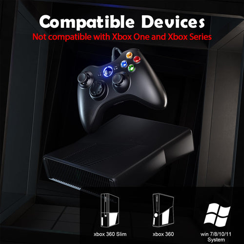 10ft Wired Controller with Upgraded Joystick, Double Shock, 2.5mm Audio Jack - 2 Pack B3359
