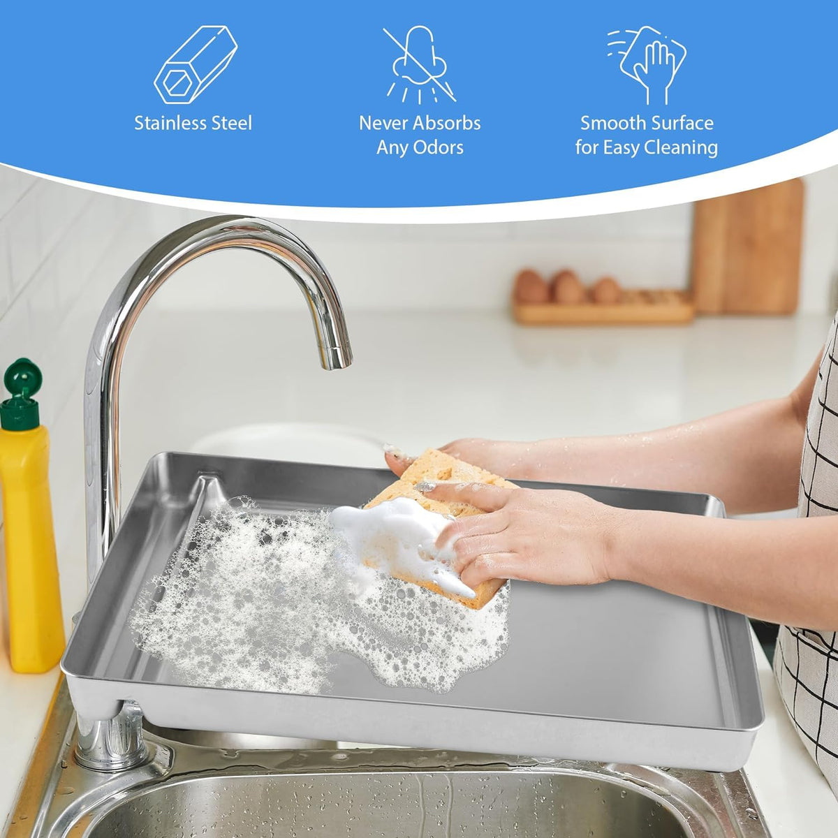 Stainless Steel Reusable Litter Tray N19958